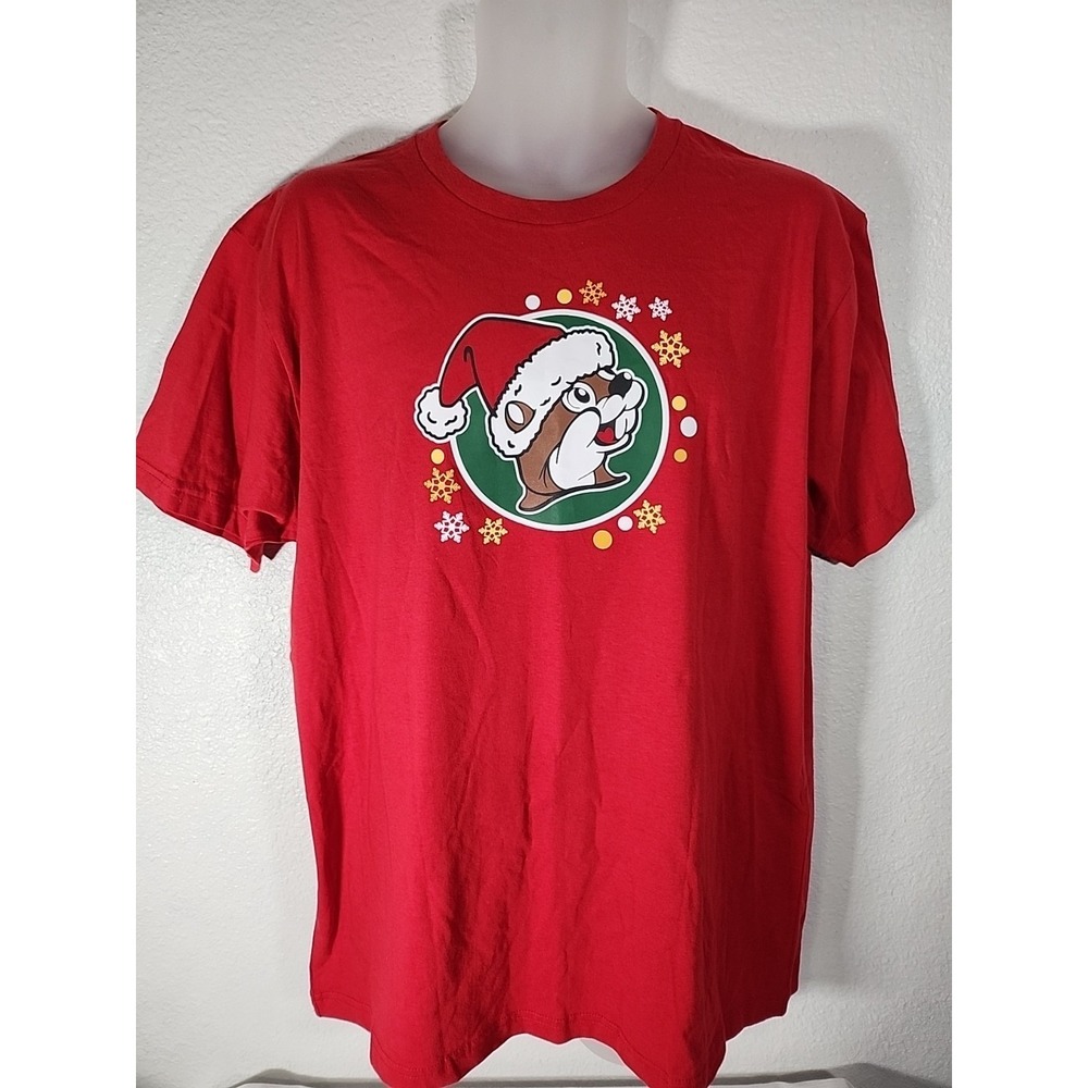 2024 Buc-ee's "Believe In The Magic Of Christmas" T Shirt Red Green White Sz XL
